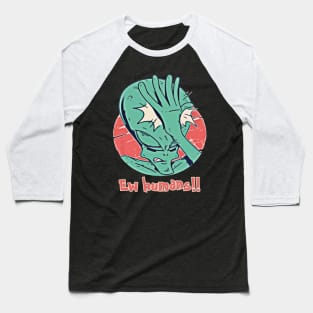 Ew Humans - Funny Introvert Alien Design Baseball T-Shirt